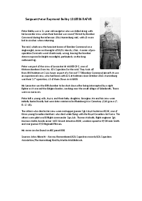 A preview of a PDF biography for Beilby, Peter Raymond
